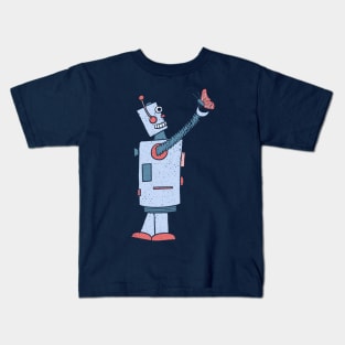 Robot with Butterfly Kids T-Shirt